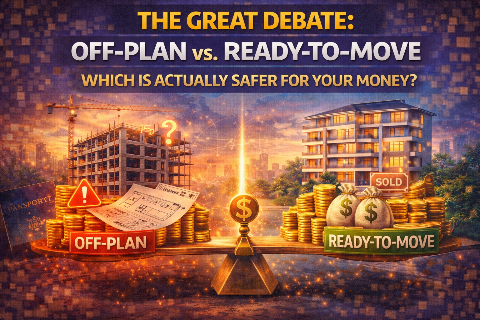 The Great Debate: Off-Plan vs. Ready-to-Move — Which Is Actually Safer for Your Money?