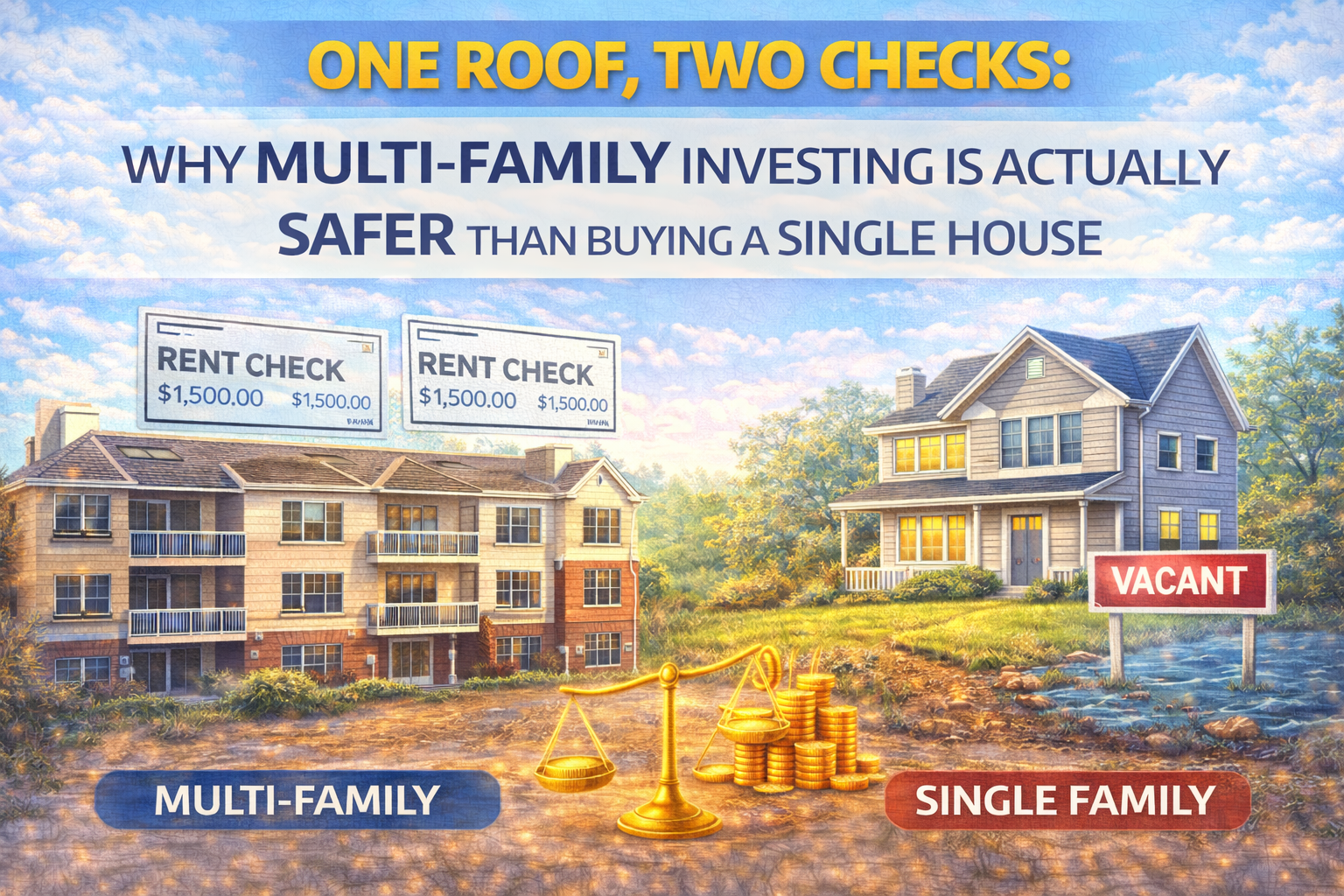 One Roof, Two Checks: Why Multi-Family Investing is Actually Safer Than Buying a Single House