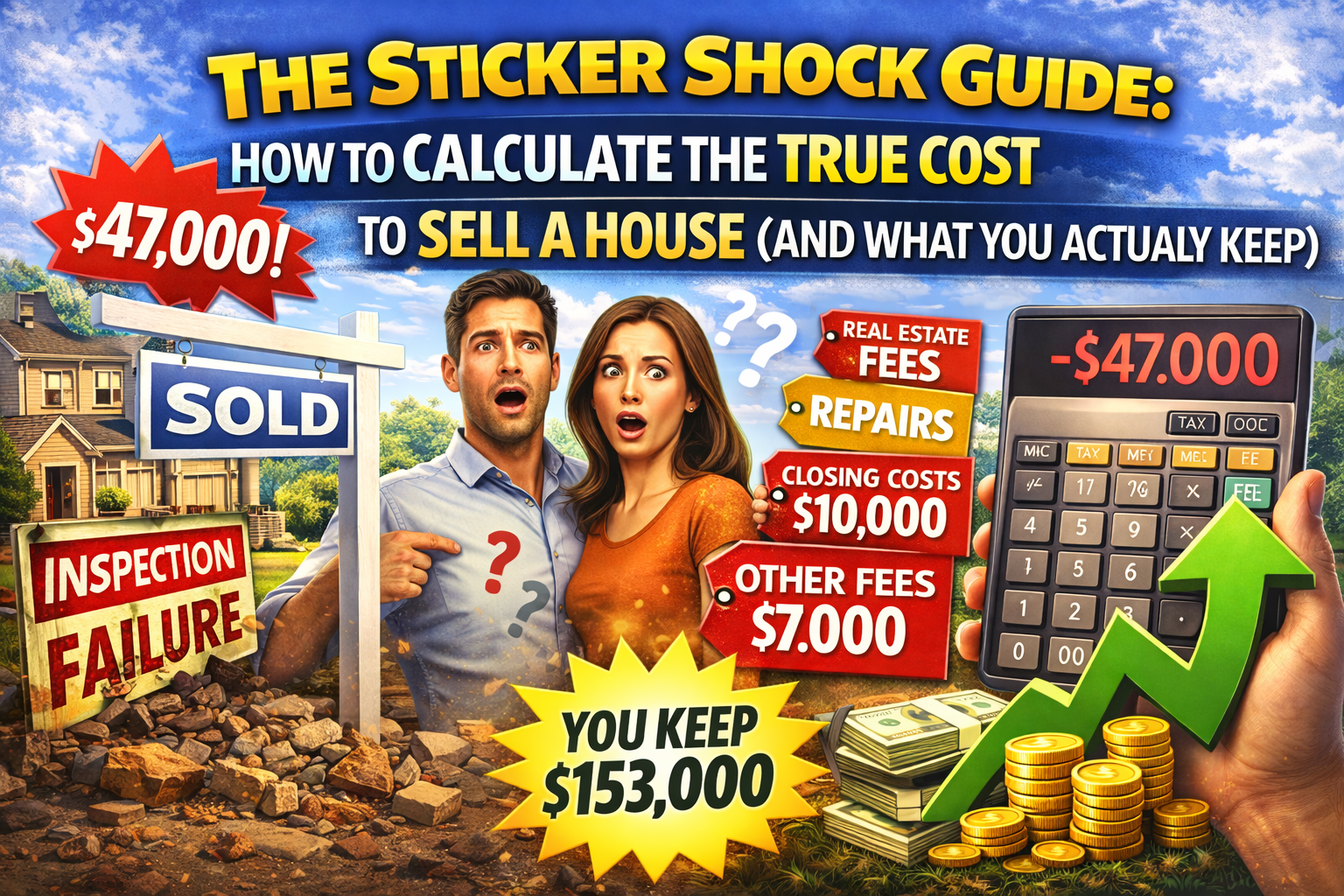 The Sticker Shock Guide: How to Calculate the True Cost to Sell a House (And What You Actually Keep)