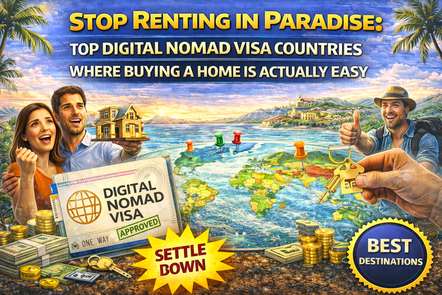 Stop Renting in Paradise: Top Digital Nomad Visa Countries Where Buying a Home Is Actually Easy