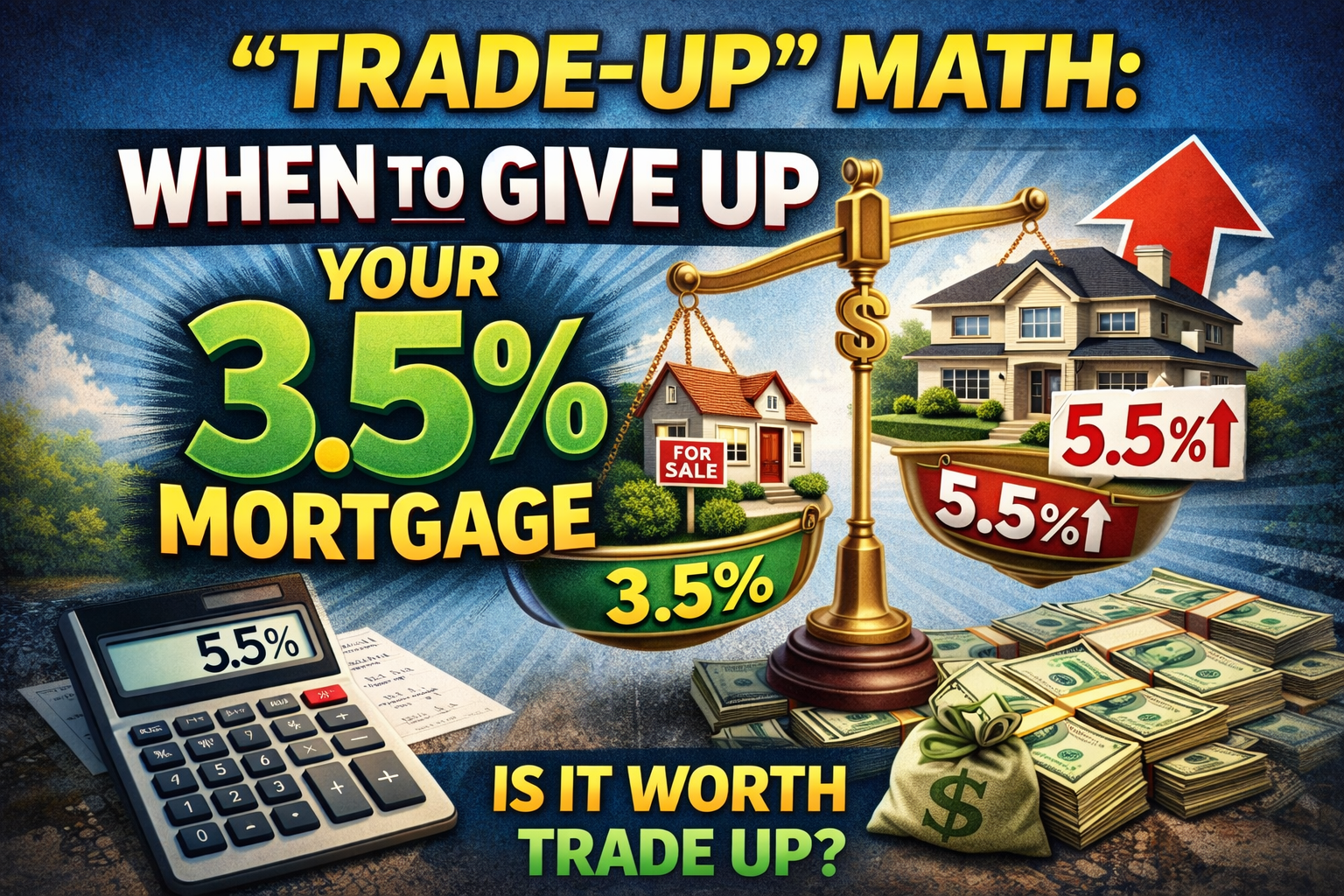“Trade-up” math: When to give up your 3.5% mortgage